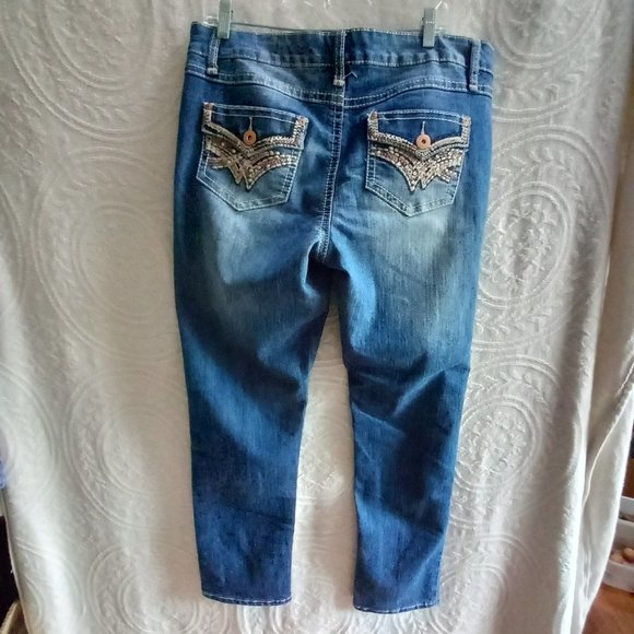Cato Premium Bling Pocket Jeans Size 14 - Picture 5 of 7